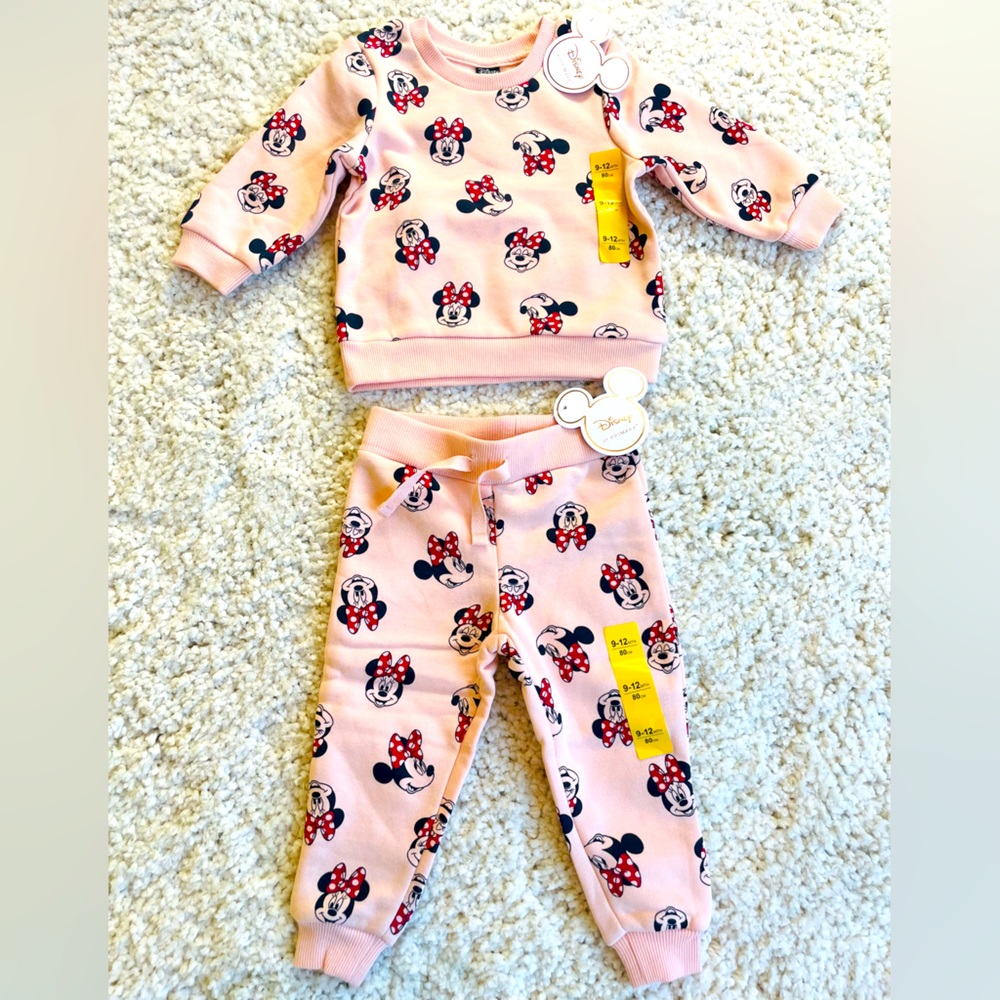 Disney Minnie Mouse Matching Print Sweat Outfit ❤️FREE SHIPPING❤️